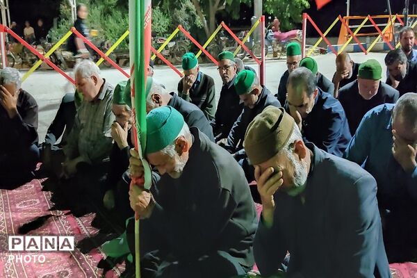 مراسم عزاداری ششمین شب از ماه محرم الحرام در حسینیه شهدای شهر بار