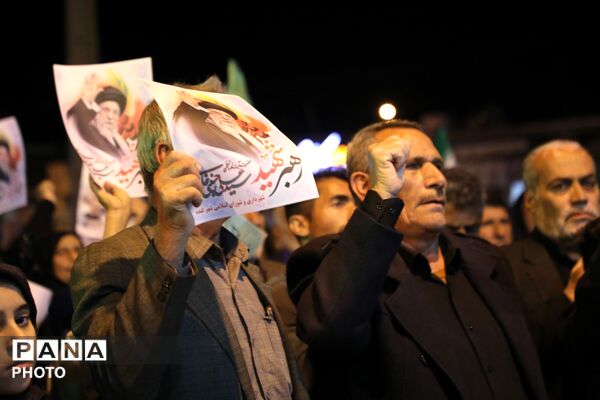  ادای احترام به ارتحال رهبر معظم انقلاب در شهرستان لنده 