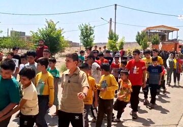 جشن بزرگ غدیر در روستای ونارچ قم 