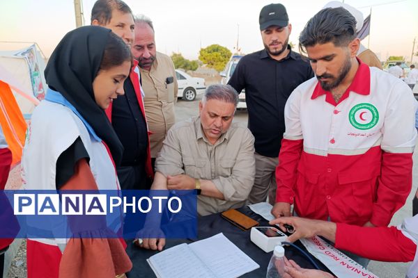 بازید مسئولان از موکب دانش‌آموزی طریق القصی