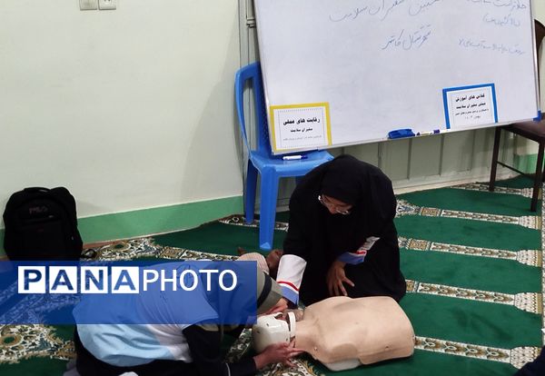 کلاس های آموزش عملی منتخبین سفیران سلامت مدارس شهرستان کاشمر 