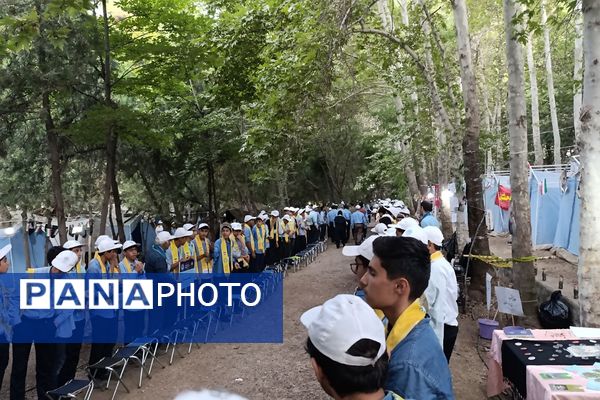حضور دانش‌آموز خبرنگاران پسر پانا ناحیه دو شهرری در اردوی ملی پیشتازان