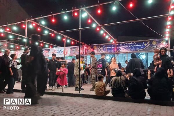 تداوم برپایی موکب‌های نذری مدارس و مراکز فرهنگی منطقه فشافویه در ایام محرم