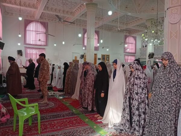 اعتکاف دانش‌آموزی در شهر بهنمیر