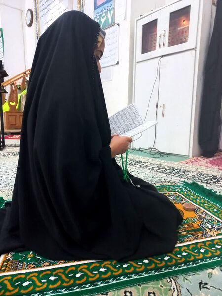 حس و حال معنوی دانش‌آموزان ابرکوهی در اعتکاف