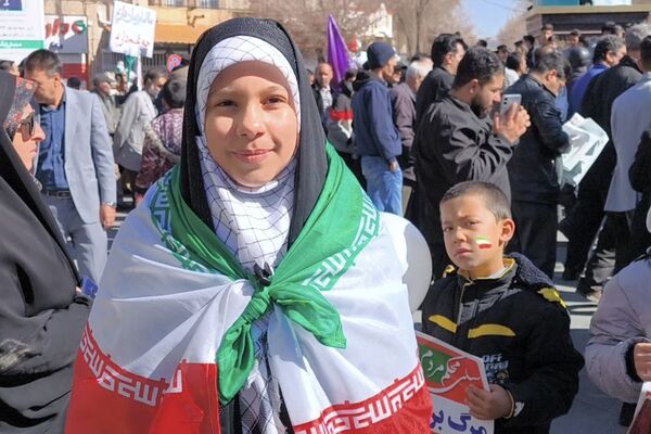 راهپیمایی ۲۲ بهمن در چهل و ششمین سالگرد پیروزی شکوهمند انقلاب اسلامی در شهرستان آباده