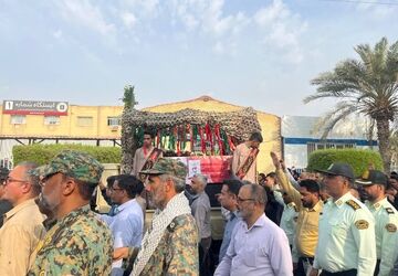 تشیع پیکر شهید مدافع امنیت «شهید سیدمحتبی شهیدی‌زاده تختی»