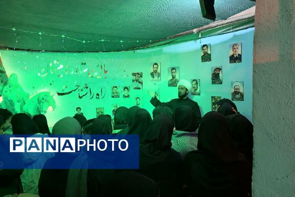 بازدید دانش‌آموزان دبیرستان یادگار امام از کوچه‌های بنی‌هاشم