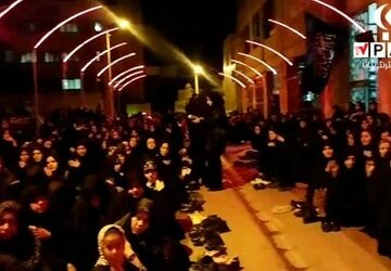 مراسم عزاداری دلدادگان حسینی در دامغان