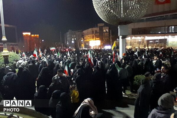 وداع با پیکر شهدا و تجمع ضد صهیونیسمی در شهرری