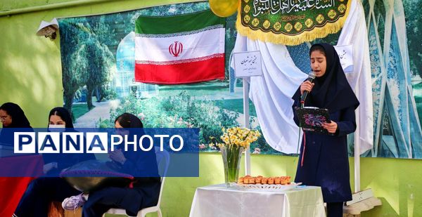 جشن ولادت صاحب الزمان در مدرسه صالحین 