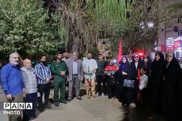 مشارکت رئیس اداره آموزش و پرورش  چهاردانگه در 185 امین همبستگی شبانه