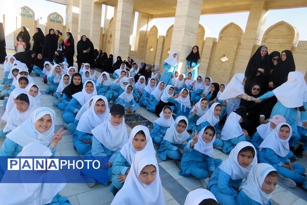 استقبال از خادمان حرم حضرت فاطمه معصومه (س) در شهر درق