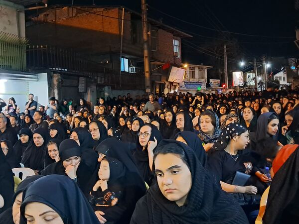 آیین خیمه سوزان در مسجد ابوالفضل قائمشهر