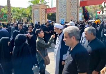 برگزاری مراسم پیاده روی جاماندگان اربعین حسینی با حضور پرشور مردم