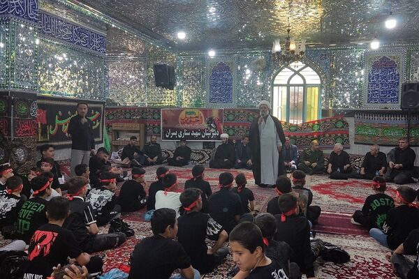 دوازدهمین دوره سوگواری سراسری احلی من العسل با حضور نوجوانان حسینی در شهرستان قرچک 