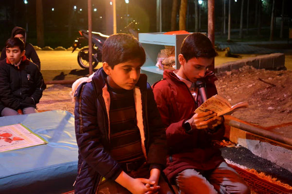 محفل انس نوجوانان با شهید گمنام بوستان لاله