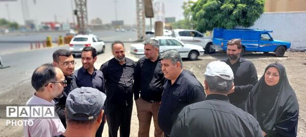 بازدید نمایندگان سازمان بازرسی استان البرز از موکب عاشقان امام شهید 
