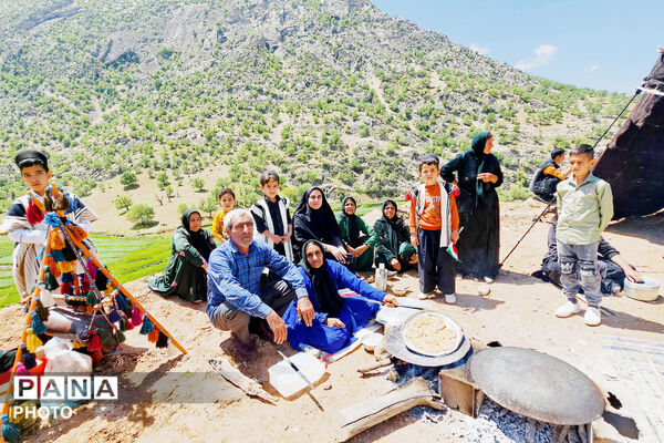 مهمان نوازی مردم انقلابی و غیور روستای پل بریده از مسئولین و رزمندگان