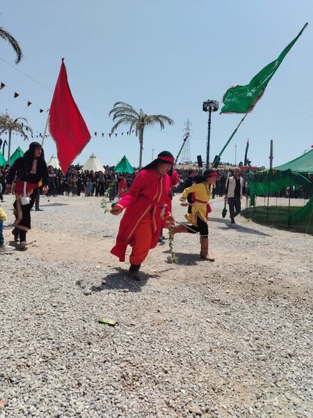 مراسم تعزیه‌خوانی در شهر طاقانک