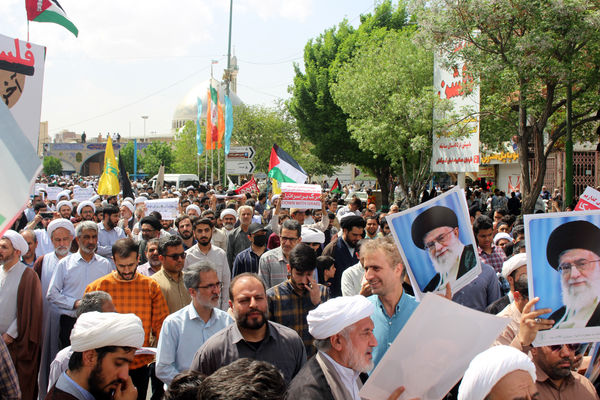 اعلام انزجار مردم قم از جنایات رژیم صهیونیستی در جمعه خشم