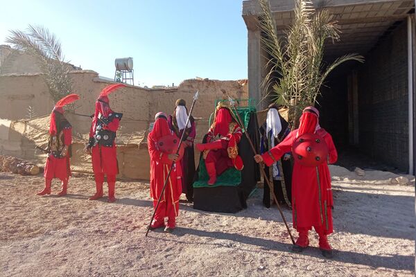 اجرای تعزیه شهادت حضرت زهرا (س) در روستای ظفرآباد شیراز