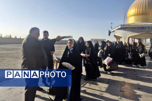 عطر ایمان در آیین بدرقه دختران راهیان نور فشافویه 