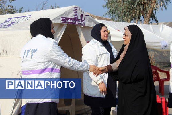 مانور سراسری زلزله و ایمنی مدارس در گلوگاه