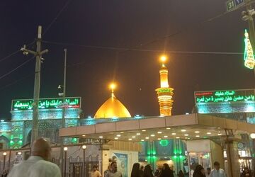 اعزام کاروان زیارتی کربلای معلی از کامیاران با حضور خانواده شهدا و مداحان بسیجی