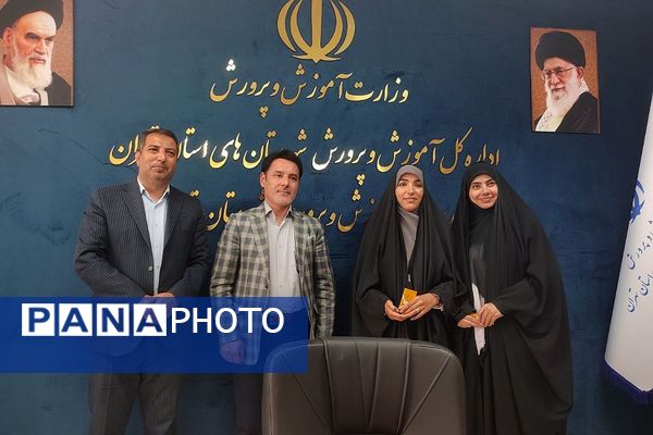 آیین تجلیل از دانش‌آموز خبرنگاران پانا در آموزش و پرورش شهرستان قدس