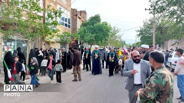 حضور خادمان حرم امام رضا (ع) در روستای آبنیه