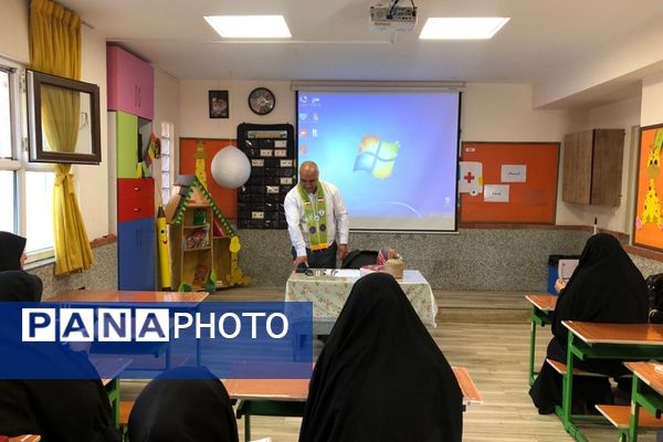 برگزاری کارگاه آموزش مهارت‌های سازمان دانش‌آموزی در دبستان شاهد ام‌البنین (س) ناحیه دو شهرری 