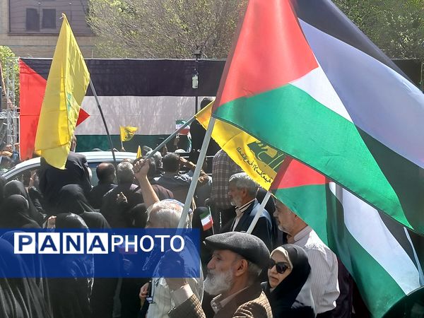 حضور پرشور مردم ولایت مدار مشهدی در راهپیمایی روز قدس