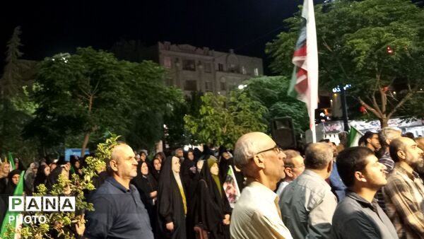 حضور مردم خستگی ناپذیر شهر فردوسیه پس از گذشت سه ماه ازشهادت رهبر عزیزمان