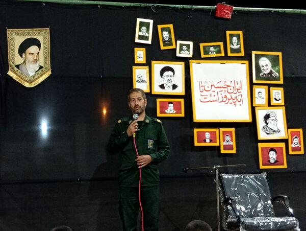 عزاداری هیات انصارالمهدی شهر جعفریه قم در یادمان شهدای گمنام 
