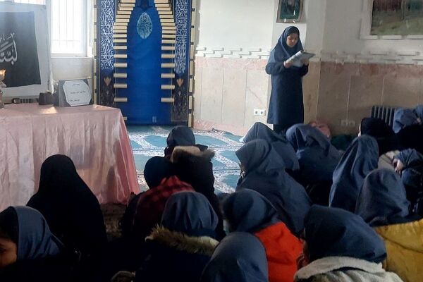 مراسم عزاداری در مدرسه بعثت ناحیه یک شهرری