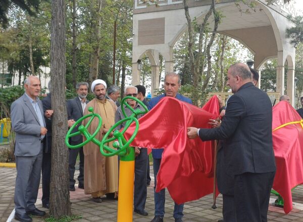 افتتاح تجهیزات ورزشی جدید در پارک شهر خشکبیجار