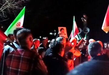 بیعت مردم منطقه کشاورز با رهبر انقلاب