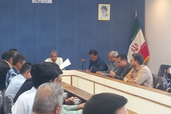 جلسه بررسی مشکلات زیر ساخت شهرک صنعتی کاشمر 