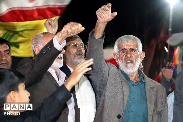شامگاهی دیگر از حضور گرم مردمان باشتی در تجمعات