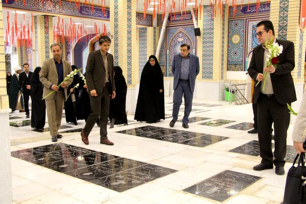 حضور معاون پرورشی و فرهنگی وزیر آموزش و پرورش در گلزار شهدای بجنورد