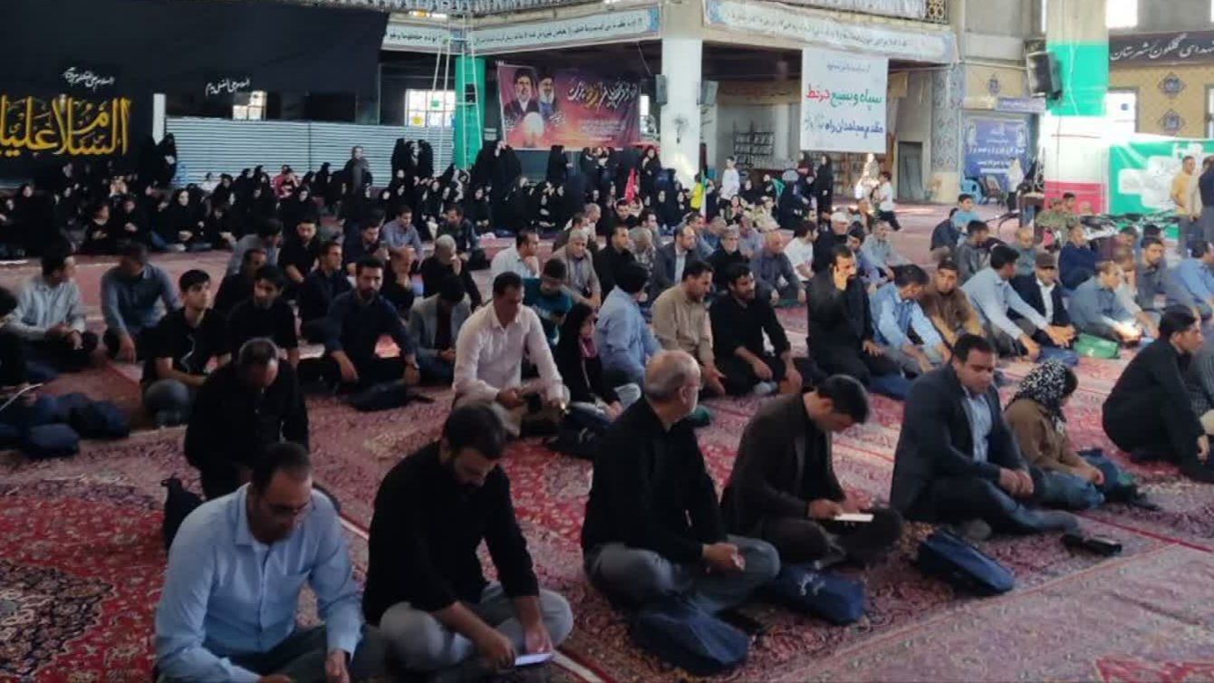 آیین باشکوه جاماندگان بدرقه رهبر شهید در نورآباد