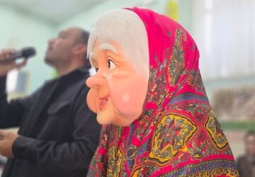 ورود ننه سرما به مدرسه شهیدآقچه‌لو رباط‌کریم