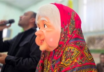 ورود ننه سرما به مدرسه شهیدآقچه‌لو رباط‌کریم