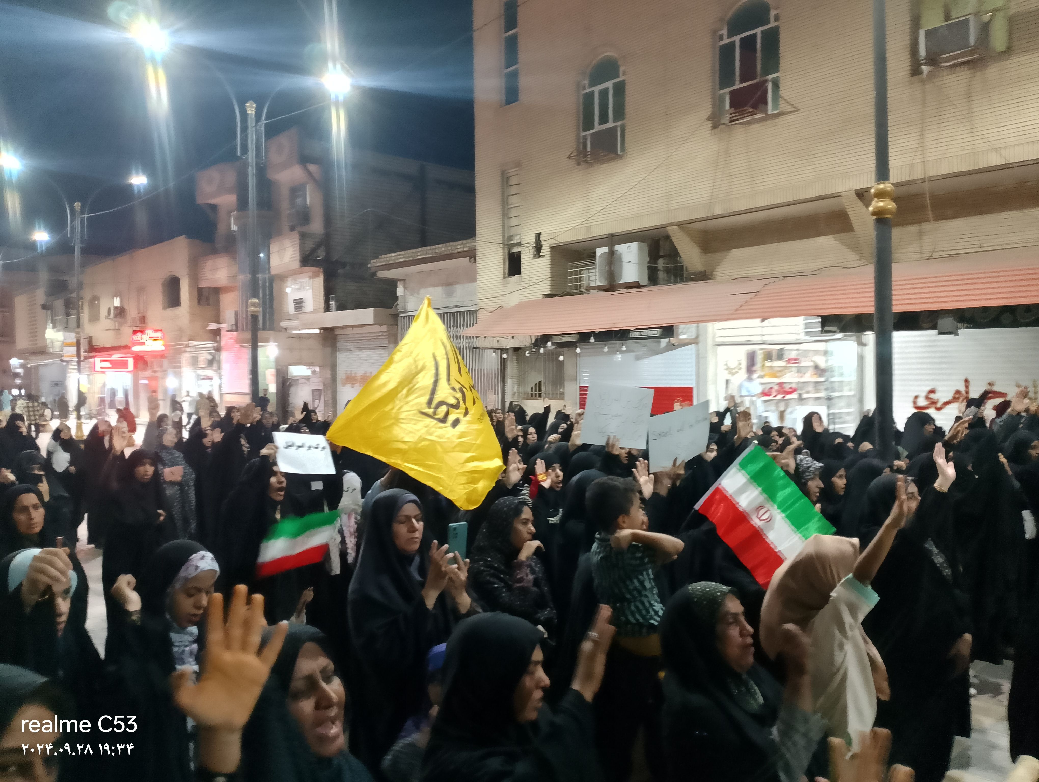 تجمع مردم رودان در محکومیت ترور شهید سیدحسن نصرالله