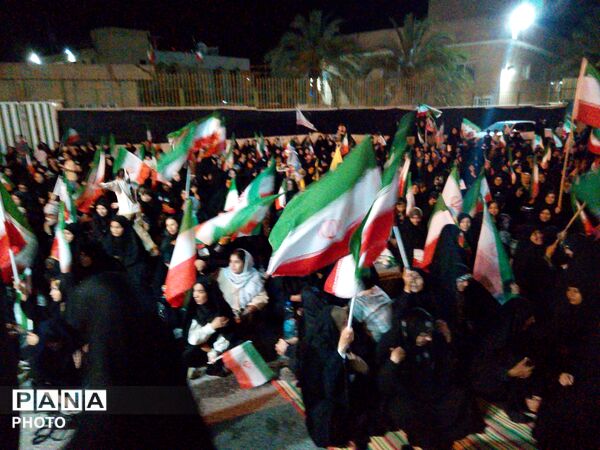 حماسه‌ای دیگر در شهرستان کهنوج با حضور مردم 