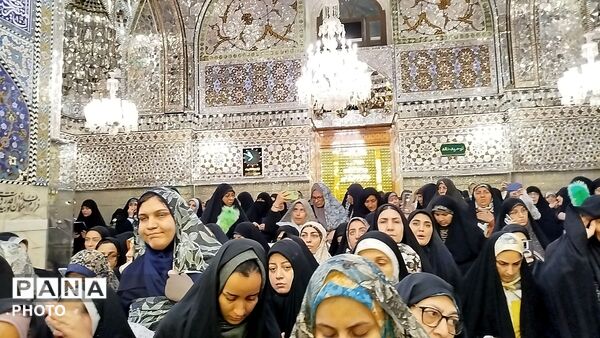 مراسم یادبود شهدا و دهه کرامت در حرم مطهر رضوی 