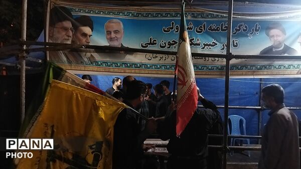 موکب شهدای روستای آهوان در صد و بیست و دومین شب