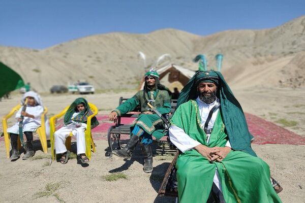 مراسم روز اربعین حسینی و تعزیه‌خوانی در شهر بار 