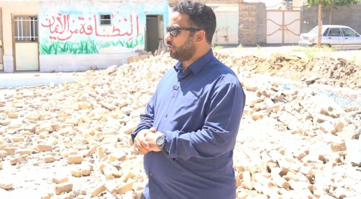 آموزشگاه شهید نژاد غلام روستای کسرینه بر اثر زلزله تخریب شد